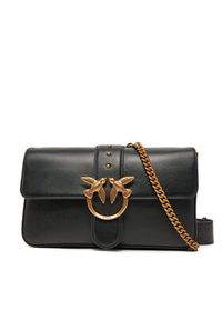 Pinko - PINKO Torebka Love One Classic Slouchy Fl PE 25 PLTT 104524 A0QO Czarny. Kolor: czarny. Materiał: skórzane #5