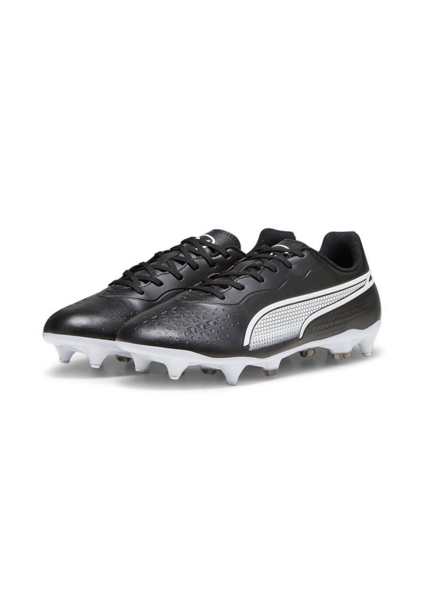 Puma - Buty piłkarskie męskie PUMA King Match MxSg. Kolor: biały, wielokolorowy, czarny. Sport: piłka nożna