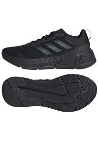 Adidas - Buty do biegania adidas Questar M GZ0631 czarne. Kolor: czarny. Materiał: materiał, syntetyk, guma