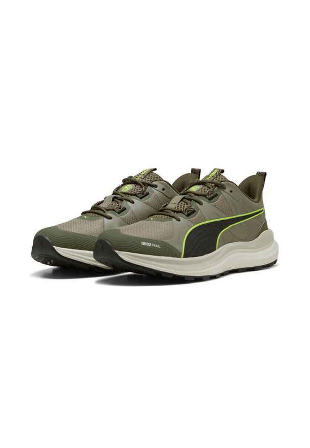 Puma - Buty do biegania w terenie Reflect Lite PUMA Loden Green Velvet Moss Brown. Kolor: zielony, wielokolorowy, brązowy