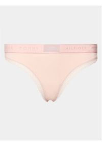 TOMMY HILFIGER - Tommy Hilfiger Stringi UW0UW04814 Różowy. Kolor: różowy. Materiał: syntetyk #4