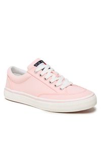 Tommy Jeans Tenisówki Lace Up Nylon EN0EN02157 Różowy. Kolor: różowy. Materiał: materiał #7