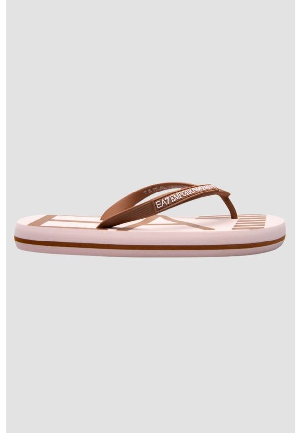 EA7 Emporio Armani - EA7 EMPORIO ARMANI Brązowe japonki, Rozmiar 40. Kolor: brązowy