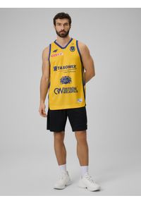 4f - 4F Koszulka meczowa replika domowa z sezonu 2025/26 męska 4F x Stal Ostrów - żółta M. Kolor: żółty. Materiał: materiał. Wzór: nadruk. Sport: fitness #2