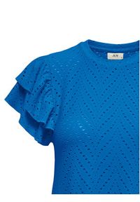 JDY Bluzka Carla 15351452 Niebieski Regular Fit. Kolor: niebieski. Materiał: syntetyk #4