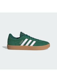 Adidas - Buty VL Court 3.0. Kolor: wielokolorowy, brązowy, biały, czerwony, zielony. Materiał: skóra #2