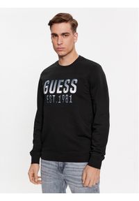 Guess Bluza M4RQ08 KBK32 Czarny Regular Fit. Kolor: czarny. Materiał: bawełna, syntetyk