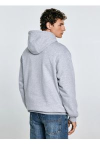 Big-Star - Bluza męska z kapturem z nadrukiem szara Luka 901. Okazja: na co dzień. Typ kołnierza: kaptur. Kolor: szary. Materiał: dzianina. Wzór: nadruk. Styl: klasyczny, elegancki, sportowy, casual #3