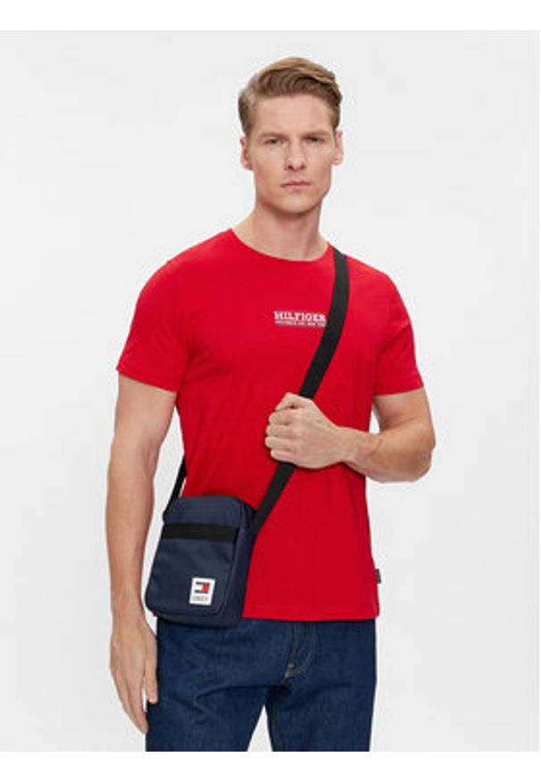Tommy Jeans Saszetka Tjm Daily + Reporter AM0AM11962 Granatowy. Kolor: niebieski. Materiał: skóra
