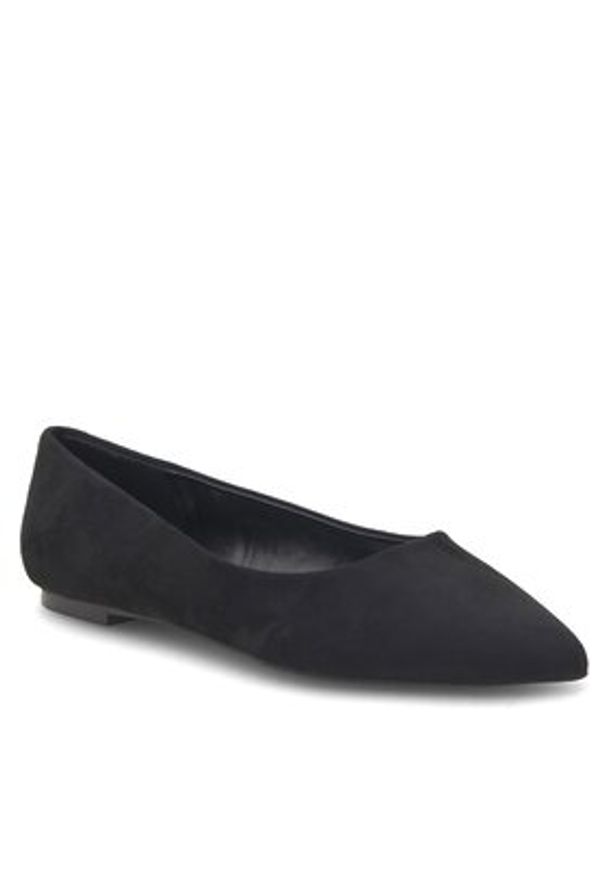 Nine West Baleriny WFA2622-1 Czarny. Kolor: czarny. Materiał: materiał