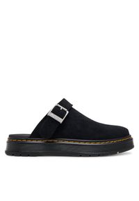 Dr. Martens Klapki Brookline DM40666001 Czarny. Kolor: czarny. Materiał: zamsz, skóra
