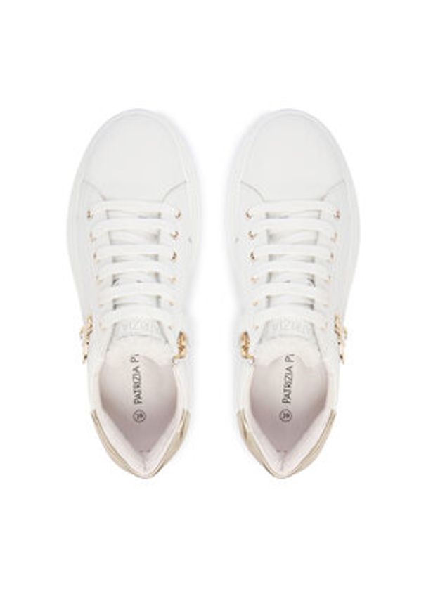 Patrizia Pepe Sneakersy PPJ903.27 Biały. Kolor: biały. Materiał: skóra