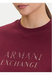 Armani Exchange Bluza XW000747 AF16114 UA343 Bordowy Relaxed Fit. Kolor: czerwony. Materiał: bawełna