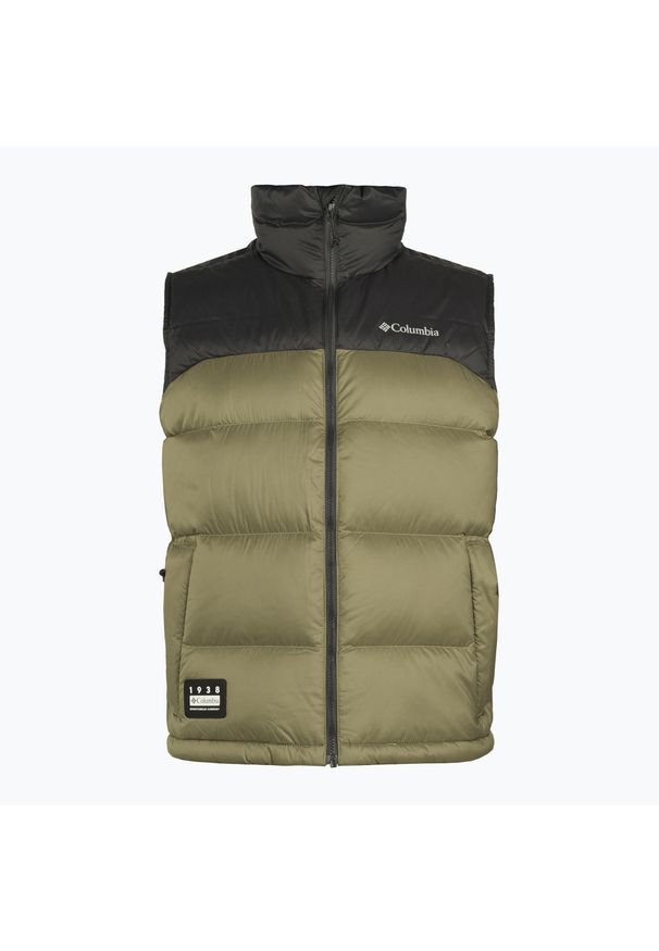 columbia - Bezrękawnik męski Columbia Bulo Point II Down. Kolor: zielony. Długość rękawa: bez rękawów. Sezon: zima. Styl: wakacyjny