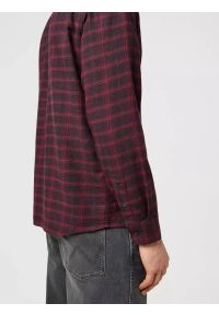 Wrangler - MĘSKA KOSZULA WRANGLER 1 PKT FLANNEL SHIRT BLACK WINE 112371522 #6