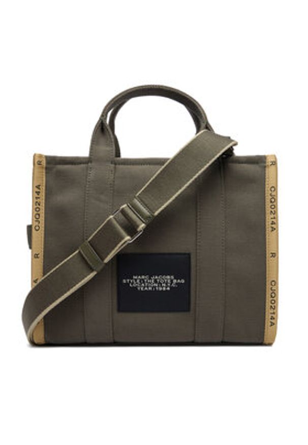 MARC JACOBS - Marc Jacobs Torebka The Jacquard Medium Tote Bag M0017027 Khaki. Kolor: brązowy
