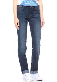 Lee - LEE MARION STRAIGHT DAMSKIE SPODNIE JEANSOWE EVENING BLUE L301AAKS