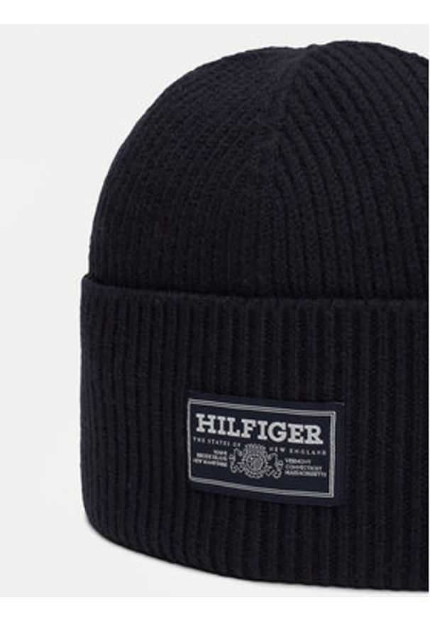 TOMMY HILFIGER - Tommy Hilfiger Czapka Monotype AM0AM12889 Granatowy. Kolor: niebieski. Materiał: materiał, wełna