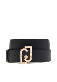 Liu Jo Pasek Damski Hips Belt 3,5 Cm AF5238 E0077 Czarny. Kolor: czarny. Materiał: skóra