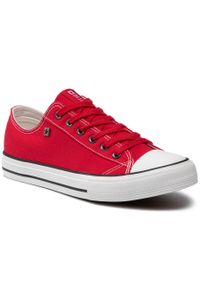 BIG STAR SHOES - Trampki Big Star Shoes DD174502R41 Red. Kolor: czerwony. Materiał: materiał