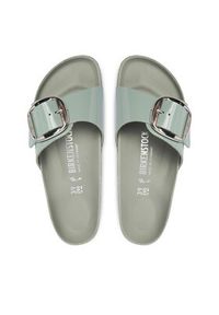 Birkenstock Klapki Madrid Big Buckle Hex 1031788 Zielony. Kolor: zielony. Materiał: skóra #2