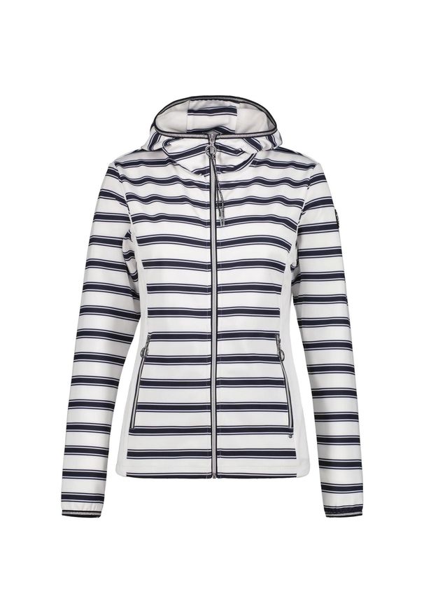 LUHTA - Hoodie Damska Luhta Ilvessalo. Typ kołnierza: kaptur. Kolor: niebieski, biały, wielokolorowy. Materiał: polar, materiał. Sezon: zima. Sport: narciarstwo