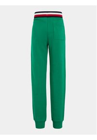 TOMMY HILFIGER - Tommy Hilfiger Spodnie dresowe Monogram KB0KB08836 Zielony Regular Fit. Kolor: zielony. Materiał: bawełna #4