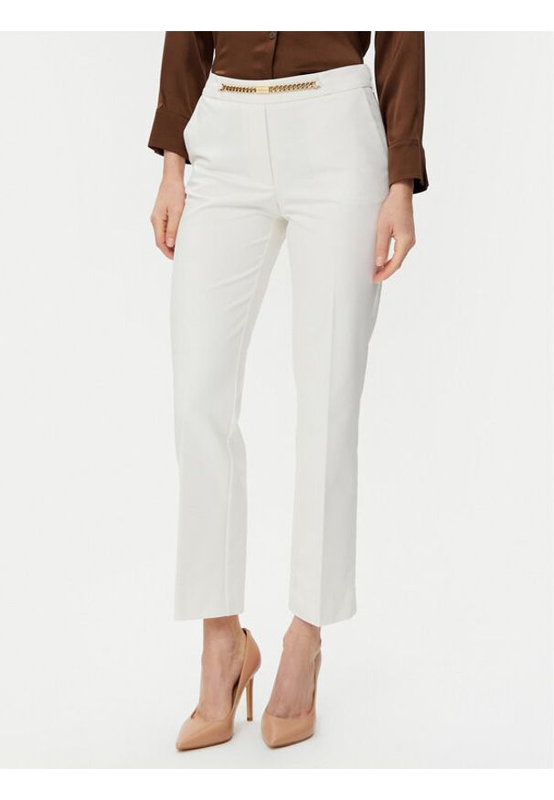Marciano Guess Spodnie materiałowe 5GGB17 7311A Biały Regular Fit. Kolor: biały. Materiał: bawełna