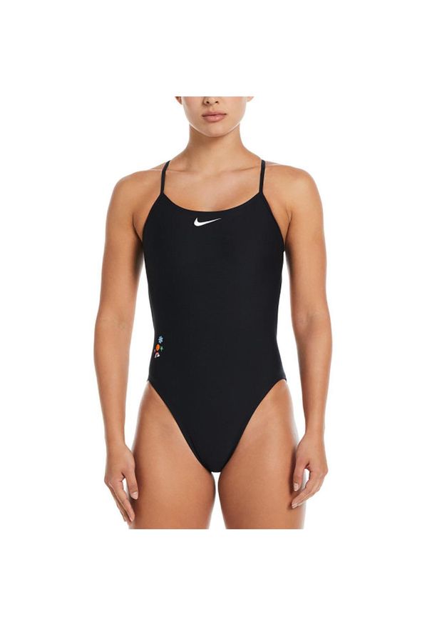 Nike Hydrastrong Multi Graphic Regulowany Strój Kąpielowy - Czarny - Rozmiar 38. Kolor: czarny