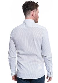 Lee - MĘSKA KOSZULA MATERIAŁOWA LEE SLIM BUTTON DOWN WHITE L66XNG12. Typ kołnierza: button down. Kolor: biały. Materiał: materiał #6