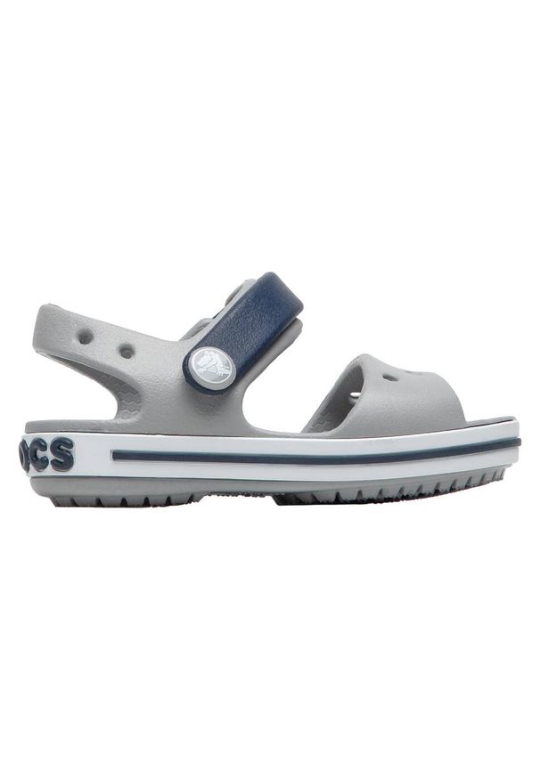 Buty do chodzenia niemowlęce Crocs Crosband Sandal Kids. Kolor: wielokolorowy, niebieski, szary. Materiał: materiał, syntetyk