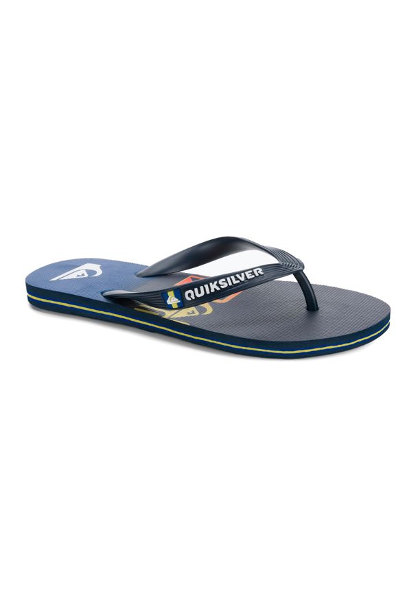 Japonki plażowe dla dzieci Quiksilver Molokai Art B Sndl. Okazja: na plażę. Kolor: niebieski. Styl: sportowy