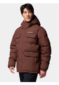 columbia - Płaszcz Zimowy Męski Columbia Landroamer Puffer. Kolor: beżowy. Materiał: materiał. Technologia: Omni-Heat (Columbia). Sezon: zima. Sport: turystyka piesza