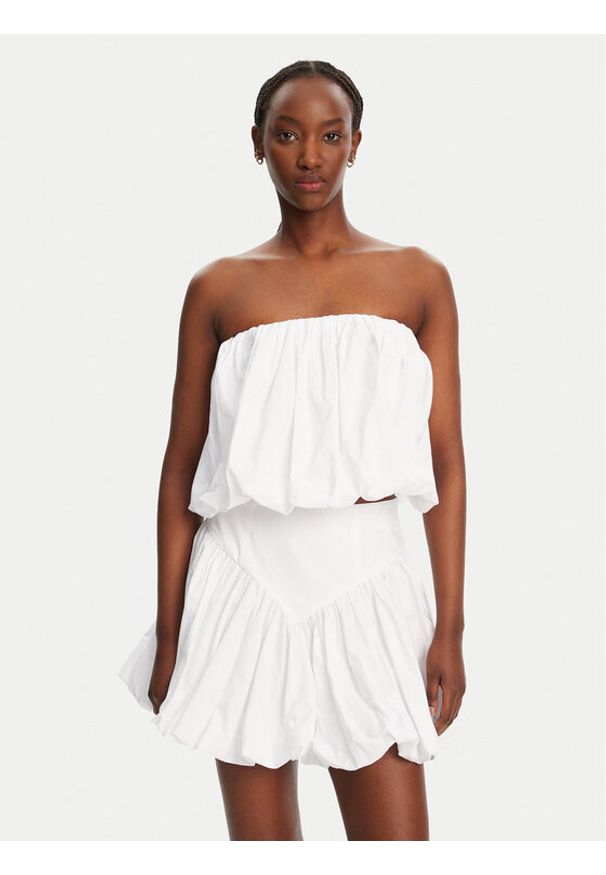 BARDOT Top Lissett Poplin 59795TB Biały Relaxed Fit. Kolor: biały. Materiał: bawełna