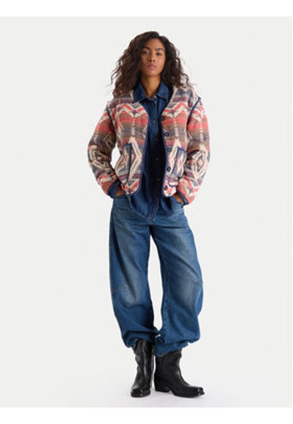 Mustang Kurtka przejściowa Roxbury 1016747 Kolorowy Relaxed Fit. Materiał: bawełna. Wzór: kolorowy