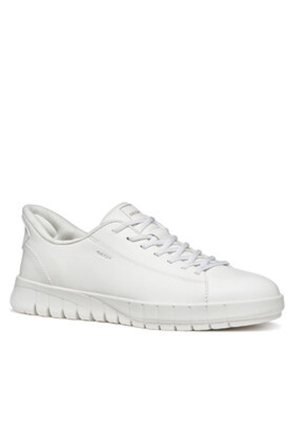 Geox Sneakersy U Flextride Plus U65MAA 0009B C1000 Biały. Kolor: biały. Materiał: skóra