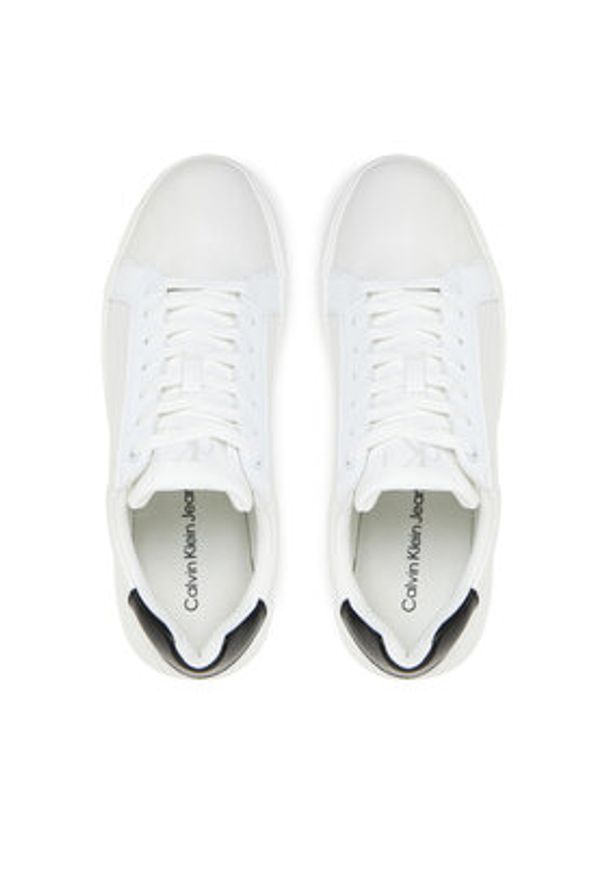 Calvin Klein Jeans Sneakersy Chunky Cupsole Lth Mg Tc YM0YM01198 Biały. Kolor: biały. Materiał: skóra