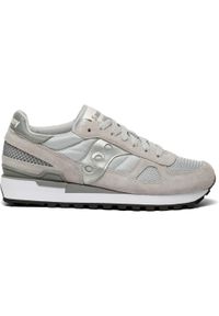 Trenerzy damscy Saucony shadow original. Zapięcie: sznurówki. Kolor: szary. Materiał: materiał, syntetyk, tkanina. Szerokość cholewki: normalna. Sport: turystyka piesza