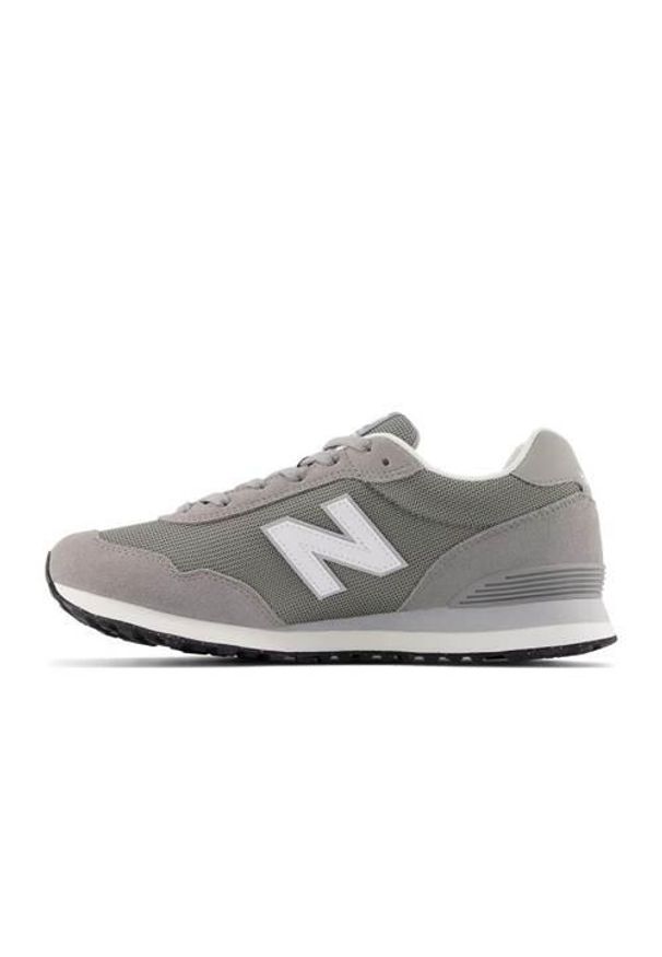 Buty do chodzenia męskie New Balance ML515GRY. Zapięcie: sznurówki. Kolor: szary. Materiał: tkanina, skóra, zamsz, materiał, syntetyk. Szerokość cholewki: normalna. Sport: turystyka piesza