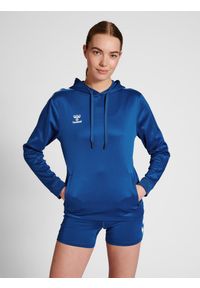 Bluza do piłki ręcznej damska Hummel Core XK z kapturem. Typ kołnierza: kaptur. Kolor: niebieski