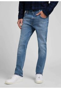 Lee - LEE RIDER MĘSKIE SPODNIE JEANSOWE JEANSY DŻINSY MID STONE WASH L701NLWL