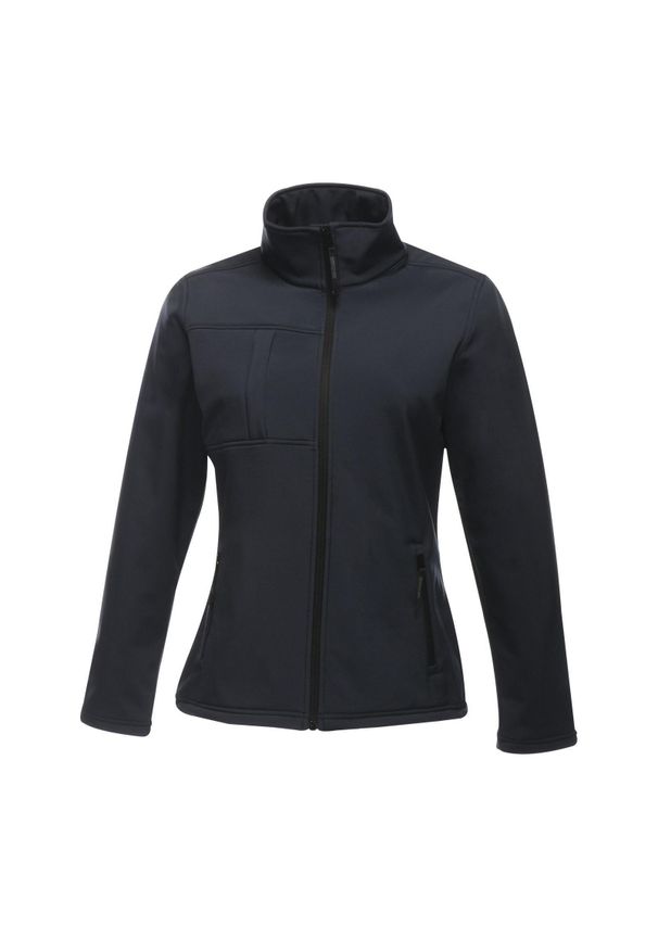 Regatta - Kurtka Softshellowa Damska Wodoodporność Octagon II. Kolor: wielokolorowy, niebieski, szary. Sport: turystyka piesza