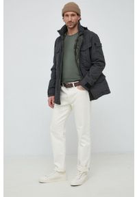 G-Star RAW - G-Star Raw kurtka męska kolor czarny przejściowa. Okazja: na co dzień. Typ kołnierza: kaptur. Kolor: czarny. Materiał: poliester. Styl: casual #4