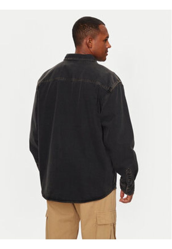 Vans Koszula jeansowa Stevens VN000HNT Czarny Loose Fit. Kolor: czarny. Materiał: bawełna