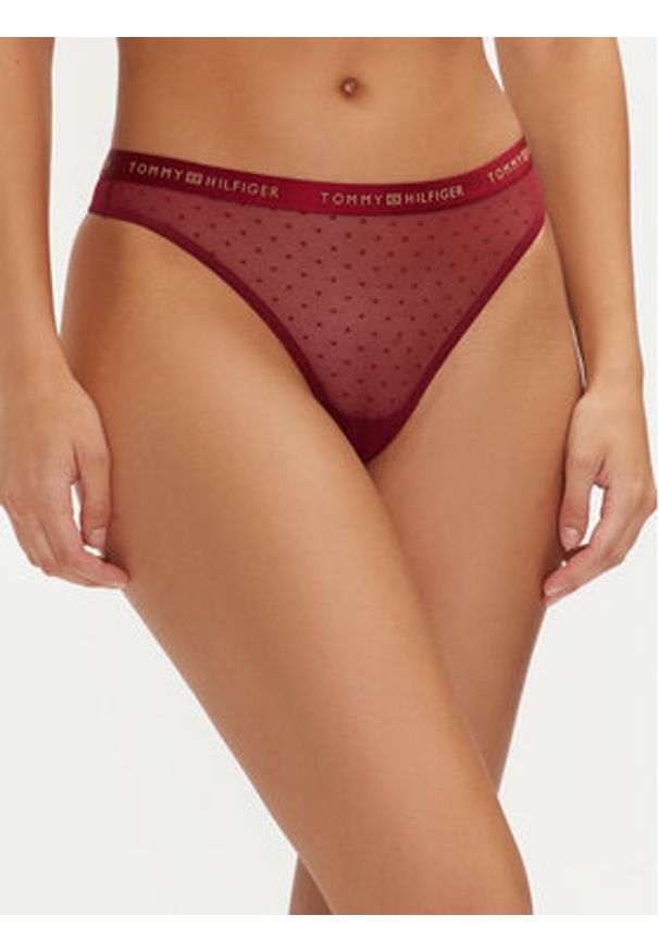 TOMMY HILFIGER - Tommy Hilfiger Komplet 3 par stringów UW0UW05534 Kolorowy. Materiał: syntetyk. Wzór: kolorowy