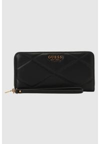 Guess - GUESS Czarny portfel Cilian Slg. Kolor: czarny