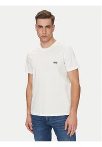 BOSS T-Shirt 50531401 Beżowy Regular Fit. Kolor: beżowy. Materiał: bawełna #8