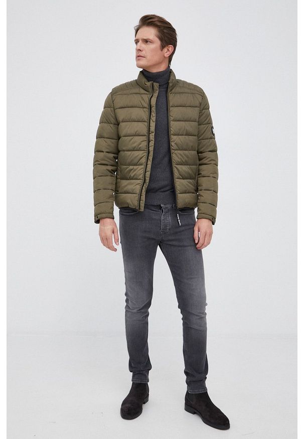Pepe Jeans - Kurtka Heinrich. Kolor: zielony. Materiał: włókno