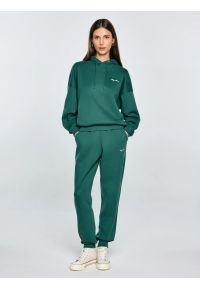 Big-Star - Spodnie damskie dresowe zielone Foxie 304. Kolor: zielony. Materiał: dresówka. Wzór: haft. Sport: turystyka piesza #8