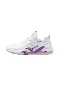 Buty do piłki ręcznej Mizuno Wav Stealth Neo 2. Kolor: biały, wielokolorowy, różowy